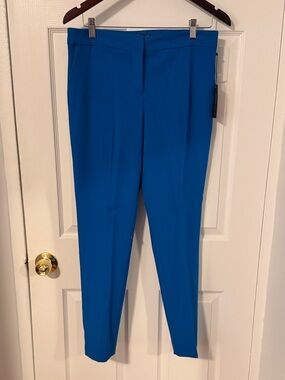 Vince Camuto Cobalt Blue Straight-Leg Pants